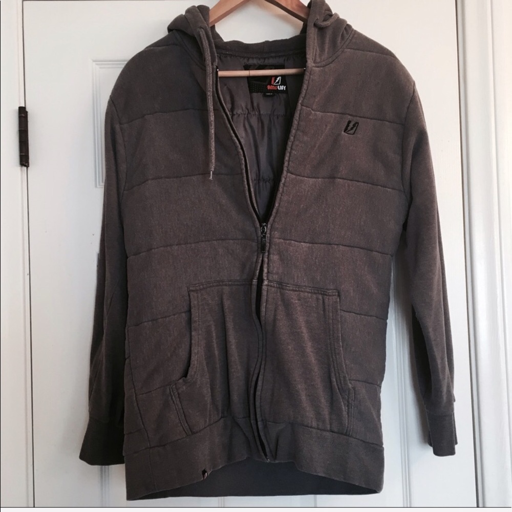 Amplify Gray Lined Hooded Jacket